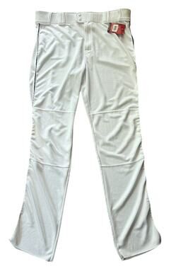 NWT Rawlings Straight Fit Piped White Baseball Pants Men's XL